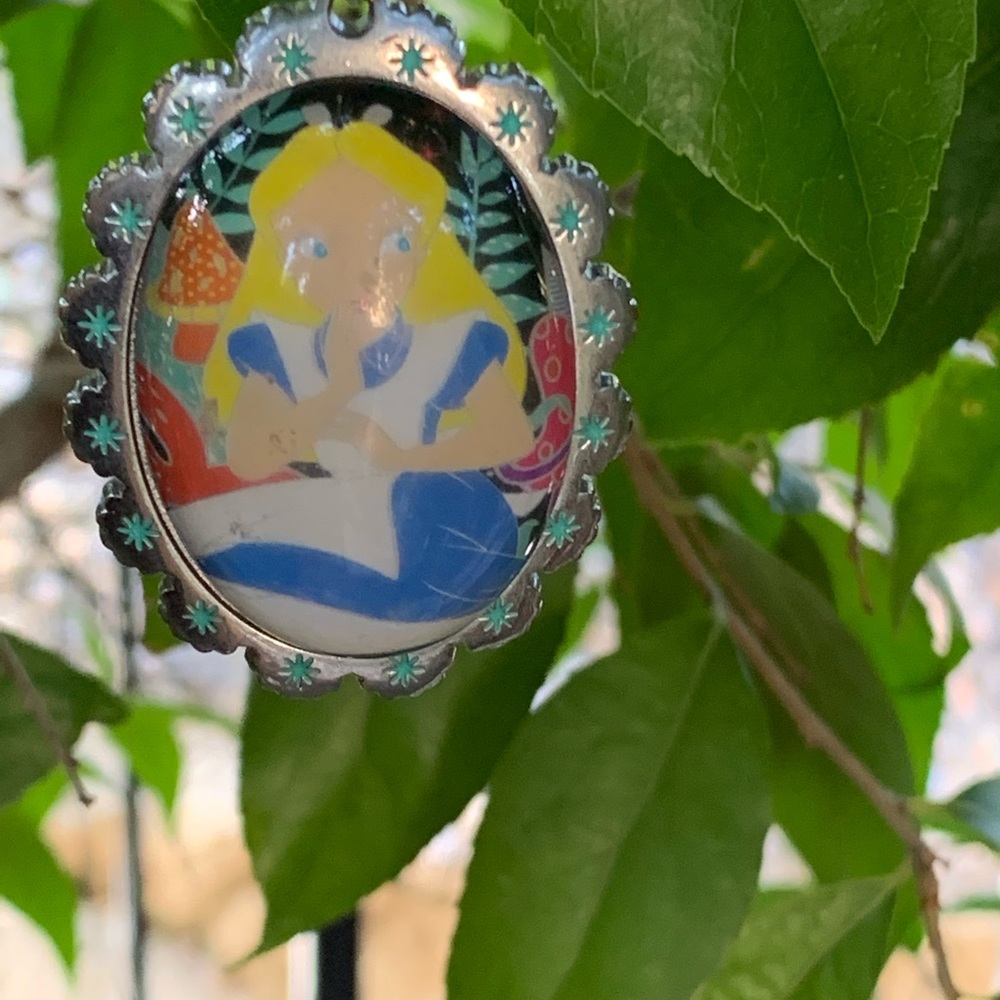 Alice in Wonderland Cabochon Pendant